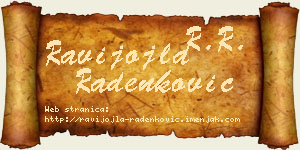 Ravijojla Radenković vizit kartica
